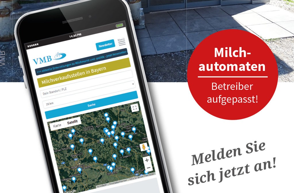 Neues Online-Portal für Milchverkaufsstellen