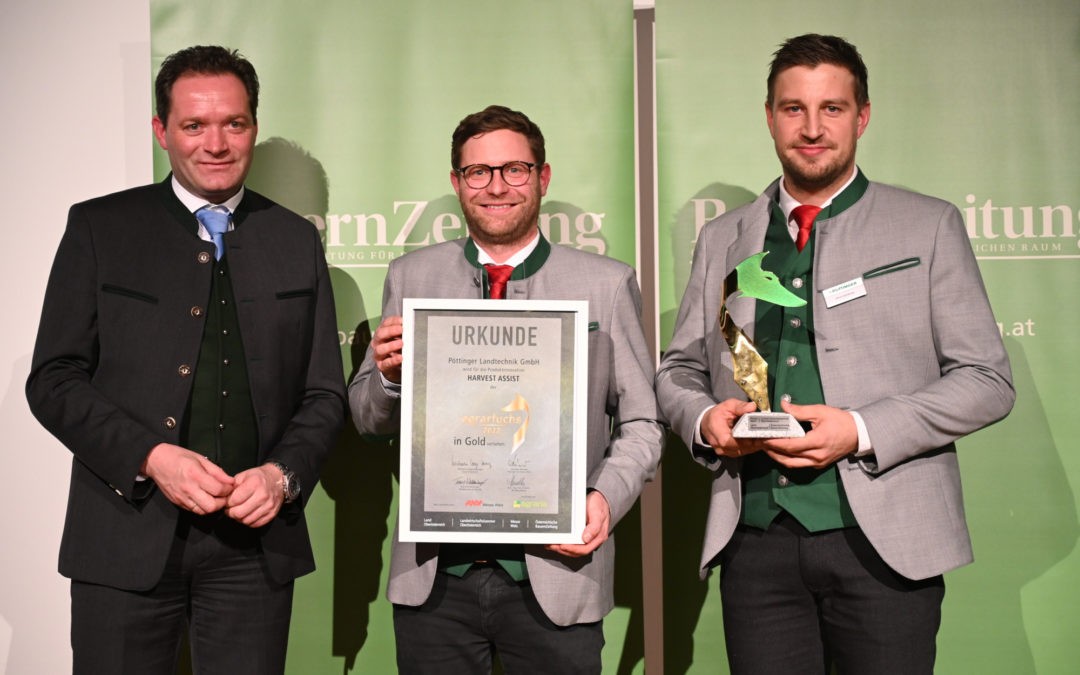 Agrarfuchs 2022 in Gold für HARVEST ASSIST