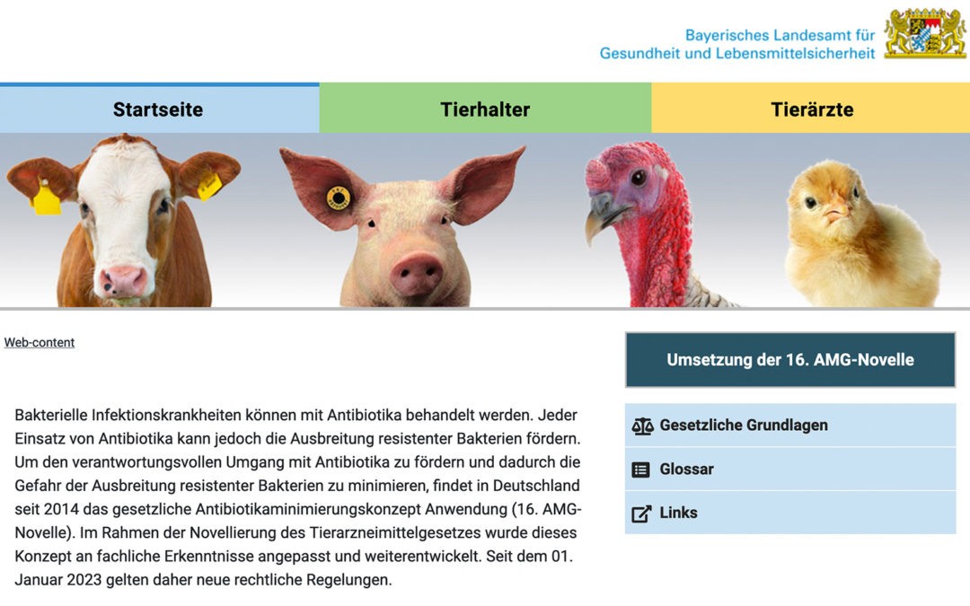 Informationen zur Umsetzung des neuen Tierarzneimittelgesetzes (TAMG)