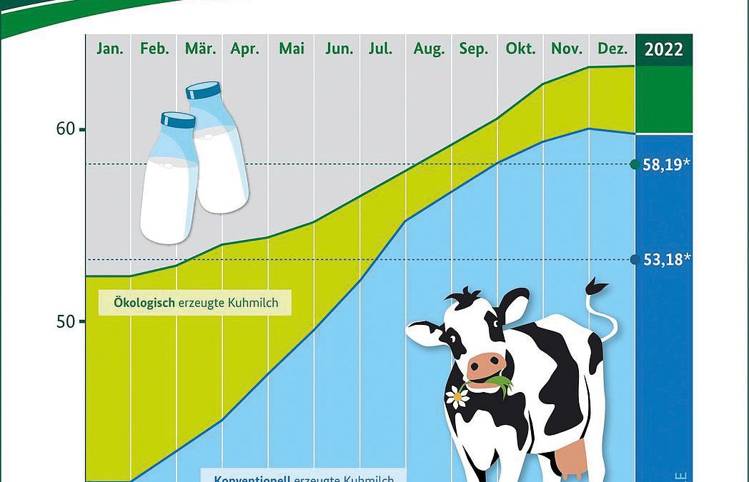 Milchpreis 2022: Wie viel bekamen Landwirtinnen und Landwirte ?