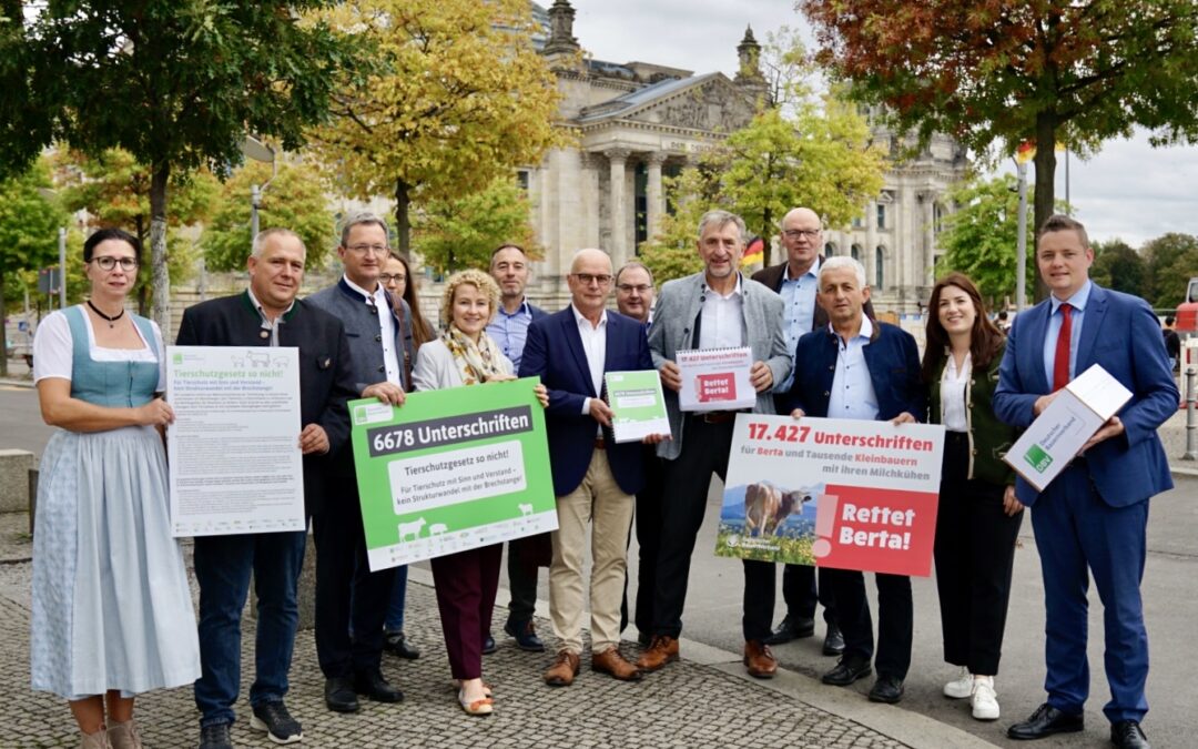 24.000 Unterschriften gegen das neue Tierschutzgesetz übergeben